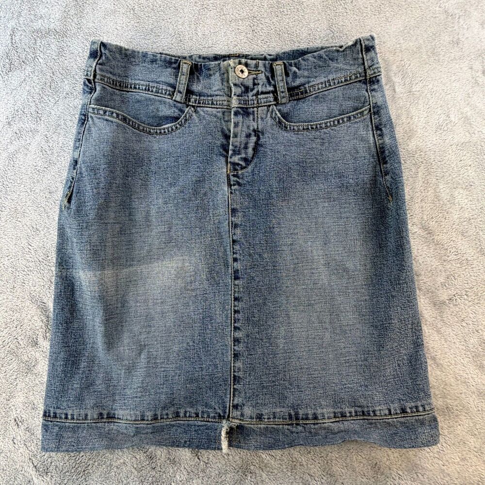 Marithe Francois Girbaud Denim Skirt Women’s Small Blue A-Line 17”